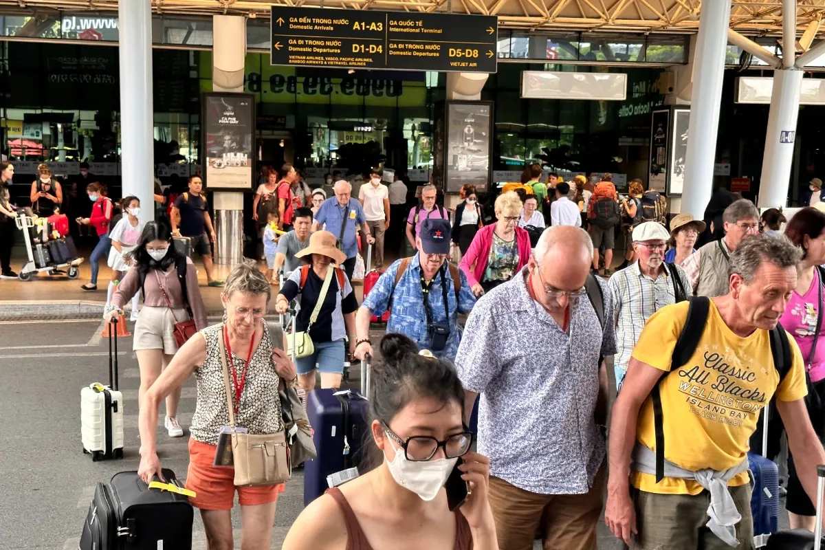 Arrival at a Vietnam airport