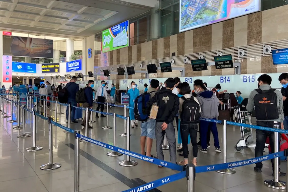 Arrival at a Vietnam airport